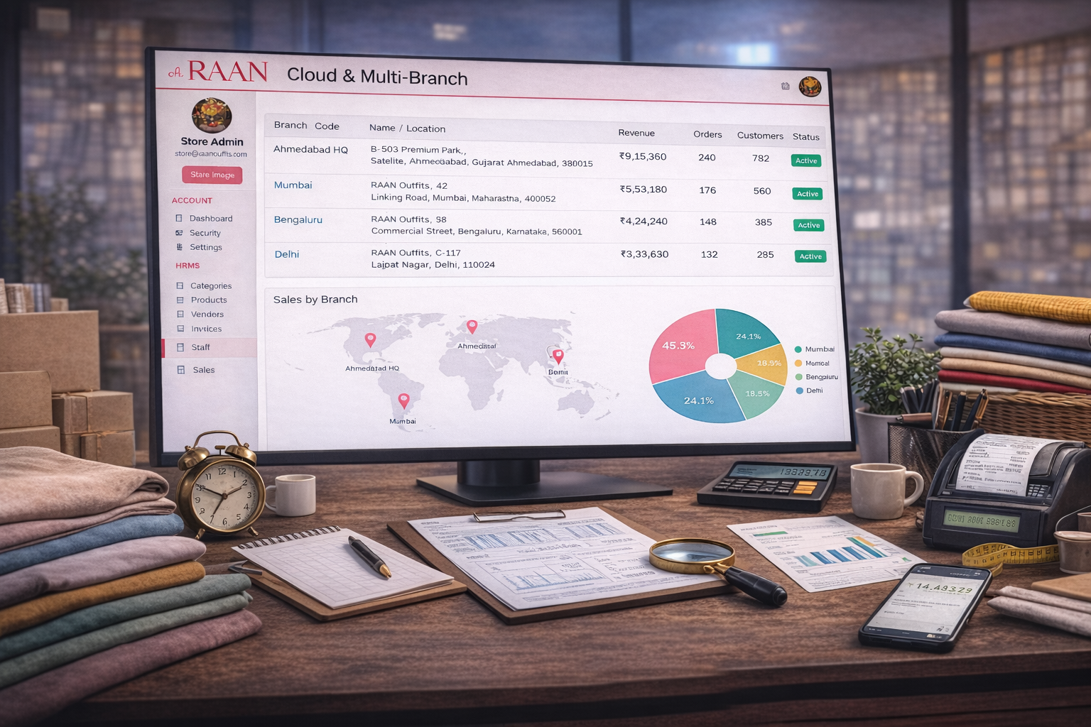 Cloud-Based Textile ERP for Multi-Branch Operations