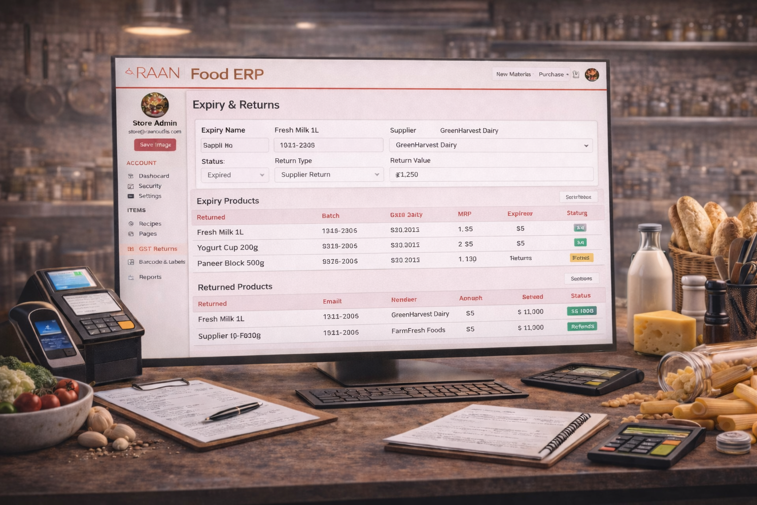 Food Product Expiry Tracking and Return Management