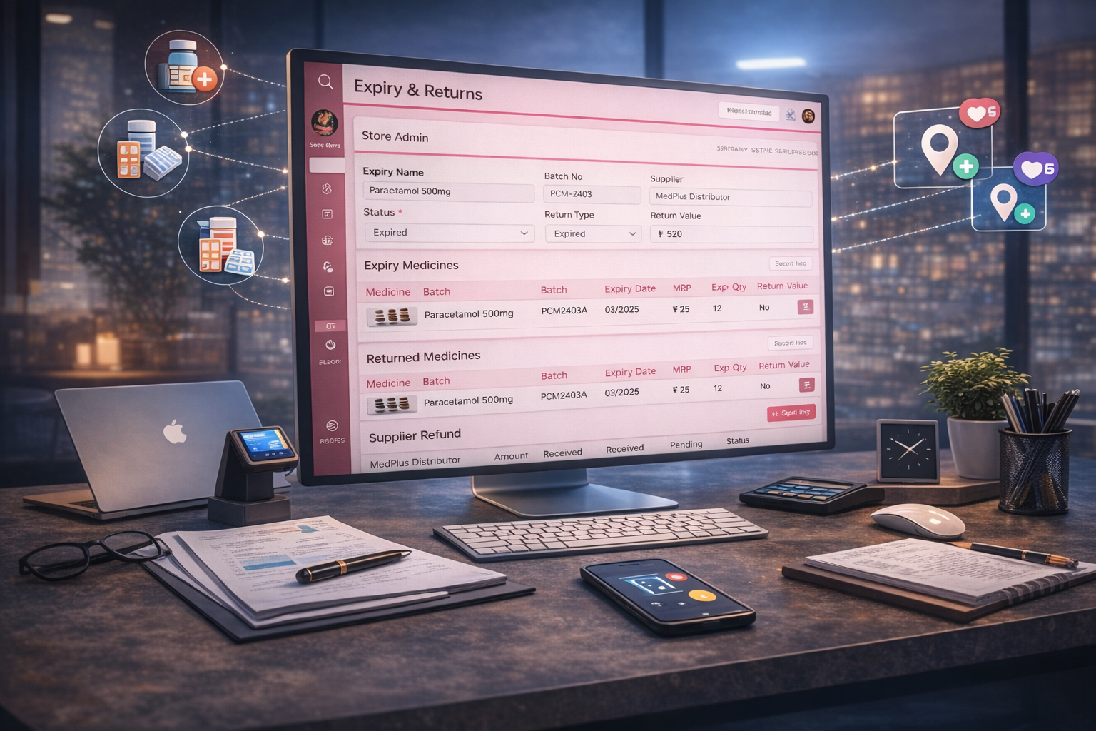 Medicine Expiry Tracking and Return Management