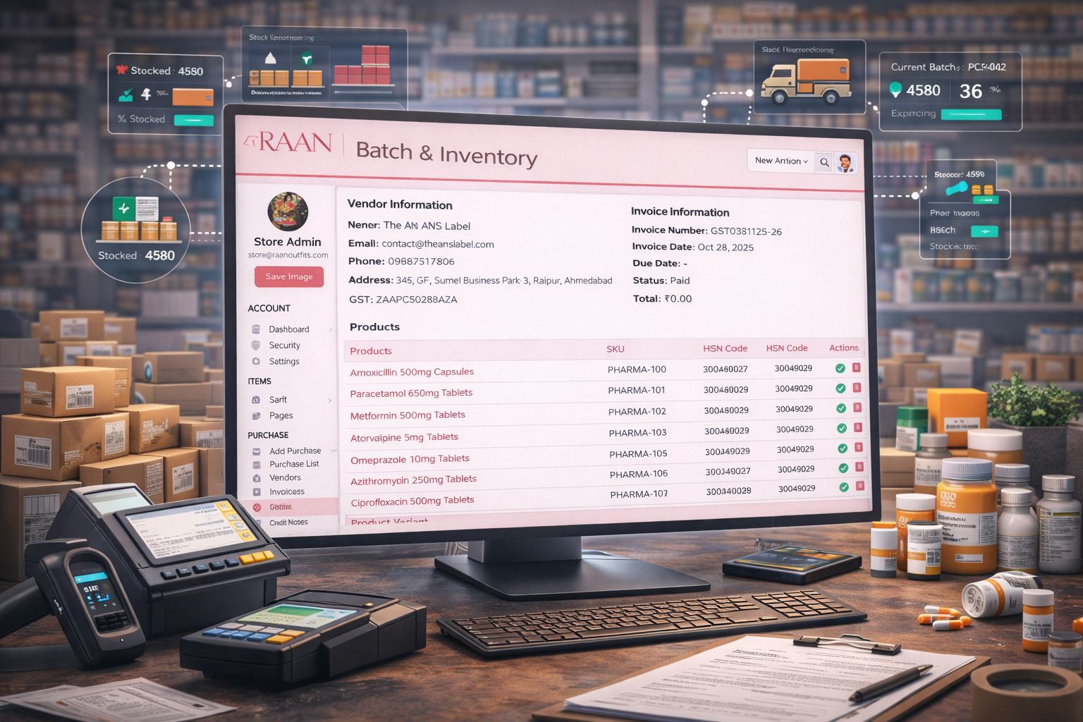 Pharma Purchase Management and Vendor Schemes