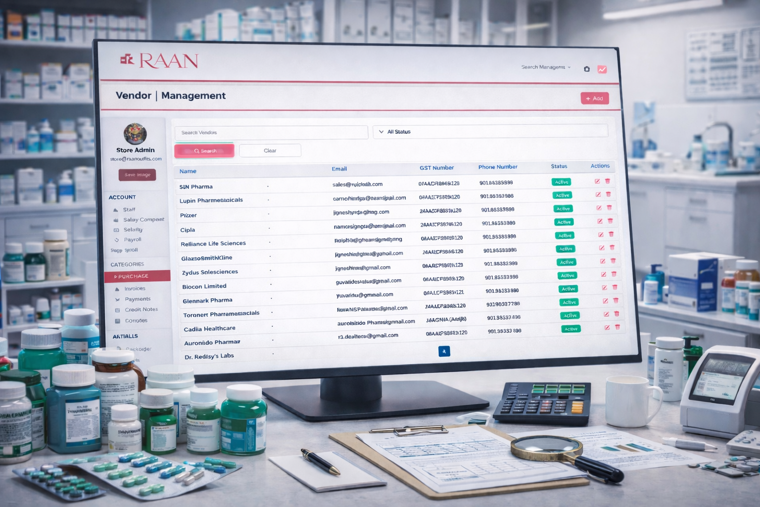 Pharma Vendor and Supplier Management System